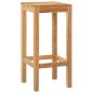 Preview: Barhocker 2 stk. Natur Massivholz Teak
