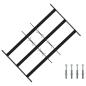Preview: ARDEBO.de - Sicherheitsgitter für Fenster mit 3 Querstangen 3 stk. 43-74 cm