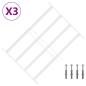 Preview: Sicherheitsgitter für Fenster mit 4 Querstangen 3 stk. 43-74 cm