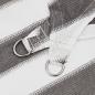 Preview: Sonnensegel 4 x 5 x 5 m HDPE Dreieckig Hellgrau und Weiß
