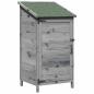 Preview: Gartenschuppen Grau 59 x 56 x 113,5 cm Massivholz aus Fichte