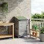 Preview: Gartenschuppen Grau 59 x 56 x 113,5 cm Massivholz aus Fichte