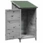 Preview: Gartenschuppen Grau 59 x 56 x 113,5 cm Massivholz aus Fichte