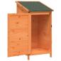 Preview: Gartenschuppen Braun 59 x 56 x 113,5 cm Massivholz aus Fichte