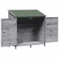 Preview: Gartenschuppen Grau 106,5 x 56 x 113,5 cm Massivholz aus Fichte
