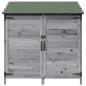 Preview: Gartenschuppen Grau 106,5 x 56 x 113,5 cm Massivholz aus Fichte