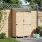 Preview: ARDEBO.de - Gartenschuppen Natur 106,5 x 56 x 176 cm Massivholz aus Fichte