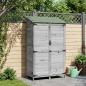 Preview: ARDEBO.de - Gartenschuppen Grau 106 x 56 x 176,5 cm Massivholz aus Fichte