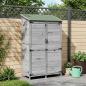 Preview: Gartenschuppen Grau 106 x 56 x 176,5 cm Massivholz aus Fichte