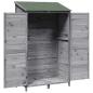 Preview: Gartenschuppen Grau 106 x 56 x 176,5 cm Massivholz aus Fichte