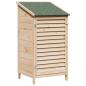 Preview: Gartenschuppen Natur 59 x 56 x 113,5 cm Massivholz aus Fichte