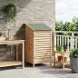 Preview: Gartenschuppen Natur 59 x 56 x 113,5 cm Massivholz aus Fichte