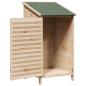 Preview: Gartenschuppen Natur 59 x 56 x 113,5 cm Massivholz aus Fichte