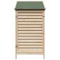 Preview: Gartenschuppen Natur 59 x 56 x 113,5 cm Massivholz aus Fichte