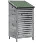 Preview: Gartenschuppen Grau 59 x 56 x 113,5 cm Massivholz aus Fichte