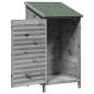 Preview: Gartenschuppen Grau 59 x 56 x 113,5 cm Massivholz aus Fichte