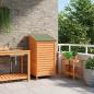 Preview: ARDEBO.de - Gartenschuppen Braun 59 x 56 x 113,5 cm Massivholz aus Fichte