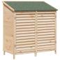 Preview: Gartenschuppen Natur 106 x 56 x 113,5 cm Massivholz aus Fichte