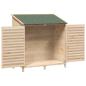 Preview: Gartenschuppen Natur 106 x 56 x 113,5 cm Massivholz aus Fichte