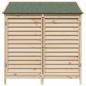 Preview: Gartenschuppen Natur 106 x 56 x 113,5 cm Massivholz aus Fichte