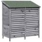 Preview: Gartenschuppen Grau 106 x 56 x 113,5 cm Massivholz aus Fichte