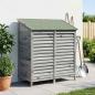 Preview: Gartenschuppen Grau 106 x 56 x 113,5 cm Massivholz aus Fichte