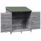 Preview: Gartenschuppen Grau 106 x 56 x 113,5 cm Massivholz aus Fichte