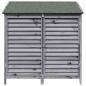 Preview: Gartenschuppen Grau 106 x 56 x 113,5 cm Massivholz aus Fichte