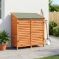 Preview: ARDEBO.de - Gartenschuppen Braun 106 x 56 x 113,5 cm Massivholz aus Fichte