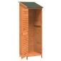 Preview: Gartenschuppen Braun 59 x 56 x 176 cm Massivholz aus Fichte