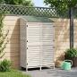 Preview: ARDEBO.de - Gartenschuppen Weiß 106 x 56 x 176,5 cm Massivholz aus Fichte