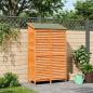 Preview: ARDEBO.de - Gartenschuppen Braun 106 x 56 x 176,5 cm Massivholz aus Fichte