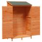 Preview: Gartenschuppen Braun 106 x 56 x 176,5 cm Massivholz aus Fichte