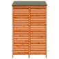 Preview: Gartenschuppen Braun 106 x 56 x 176,5 cm Massivholz aus Fichte