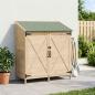Preview: ARDEBO.de - Gartenschuppen Natur 106 x 56 x 113,5 cm Massivholz aus Fichte