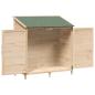 Preview: Gartenschuppen Natur 106 x 56 x 113,5 cm Massivholz aus Fichte