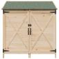 Preview: Gartenschuppen Natur 106 x 56 x 113,5 cm Massivholz aus Fichte