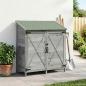 Preview: ARDEBO.de - Gartenschuppen Grau 106 x 56 x 113,5 cm Massivholz aus Fichte