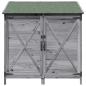 Preview: Gartenschuppen Grau 106 x 56 x 113,5 cm Massivholz aus Fichte