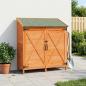 Preview: ARDEBO.de - Gartenschuppen Braun 106 x 56 x 113,5 cm Massivholz aus Fichte