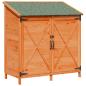 Preview: Gartenschuppen Braun 106 x 56 x 113,5 cm Massivholz aus Fichte