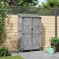 Preview: ARDEBO.de - Gartenschuppen Grau 106 x 56 x 176,5 cm Massivholz aus Fichte
