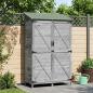 Preview: Gartenschuppen Grau 106 x 56 x 176,5 cm Massivholz aus Fichte