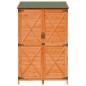 Preview: Gartenschuppen Braun 106 x 56 x 176,5 cm Massivholz aus Fichte
