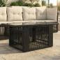 Preview: ARDEBO.de - Garten Lifting Up Tisch Schwarz 100 x 55 x 37 cm