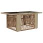 Preview: Garten Lifting Up Tisch Beige 100 x 55 x 37 cm