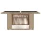Preview: Garten Lifting Up Tisch Beige 100 x 55 x 37 cm