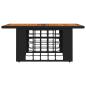 Preview: Garten Lifting Up Tisch Schwarz und Natur 100 x 55 x 37 cm