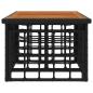 Preview: Garten Lifting Up Tisch Schwarz und Natur 100 x 55 x 37 cm