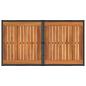 Preview: Garten Lifting Up Tisch Schwarz und Natur 100 x 55 x 37 cm